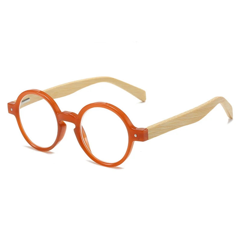 Retro Round Reading Glasses with Colourful Frame for Men and Women