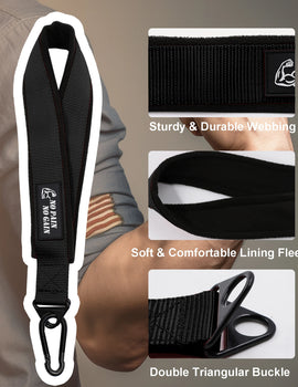 Arm Wrestling Training Strap with Comfortable Polar Fleece Lining Hand Arm Finger Forearm Exerciser Strengthener Equipment