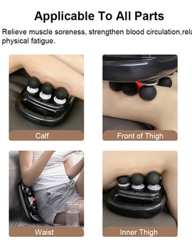Fascia Six Heads Massage Muscle Relaxation Electric Massager Relief Vibrating Neck Fascia Massage Instrument