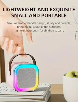 Bluetooth K12 Karaoke Machine Portable 5.3 PA Speaker System with 1-2 Wireless Microphones