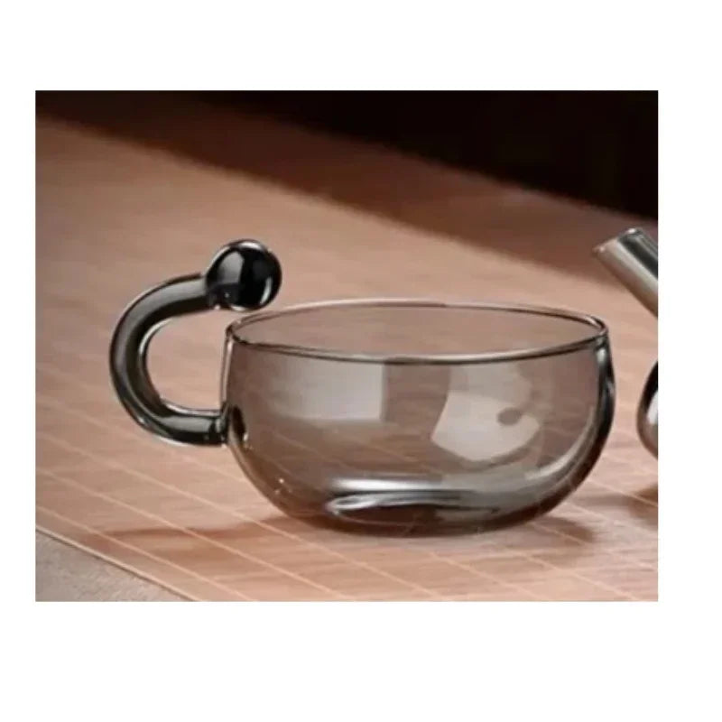 Explosion Resistant Glass Teapot Set with Heat Resistant Teacup 500ml