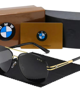 BWM Luxury Polarized Sunglasses Men UV400 Anti-Glare Retro Flight Sunglasses Driving Cycling Fishing Outdoor Hiking Sunglasses