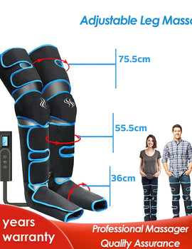 USB Foot air pressure leg massager promotes blood circulation, body massager, muscle relaxation, lymphatic drainage device 360°