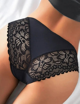 Panties Sweet Lace Underwear Woman Cotton Crotch Briefs Female Intimates Lingerie Low Rise Underpants