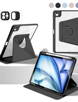 360° Rotation iPad Case for 2024 Air 11 13 M2 Pro 11 13 M4 Air 4 5 10.9 iPad 7/8/9th 10.2 10th Gen Pro 11 Pro 12.9 Mini 6 Cover