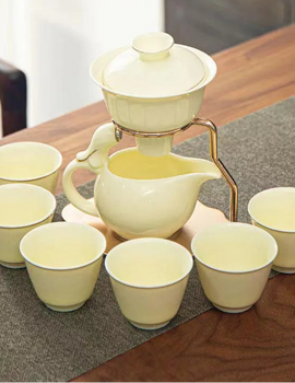 Tea Set Ceramics Tea Cup Set Induction Brewing Infuser Teapot Classical Kung Fu Tea Set Office Fine Gift