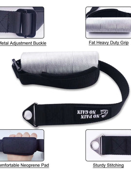 Arm Wrestling Training Fat Heavy Duty Grip Handle Forearm Exerciser Strengthener Pronation and Rising Workout Home Equipment