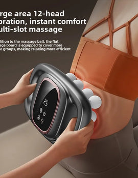 Muscle Massager High Frequency Neck Shoulder Waist Massage Machine Sixteen-head Professional Fascia Massage