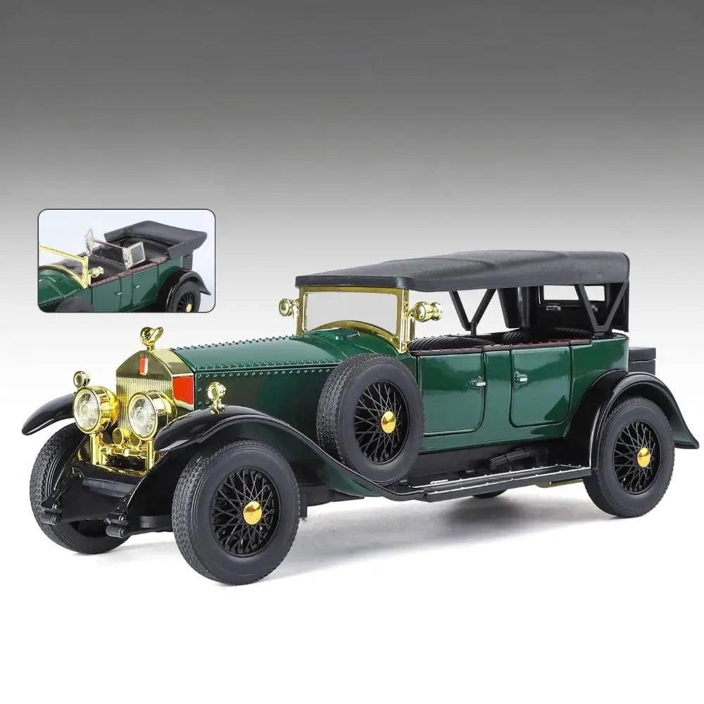 1:24 Rolls Royce Phantom I 1925 Luxury Classic Retro Sedan Alloy Diecast Model Car Home Trendy Toys Ornaments Birthday Present