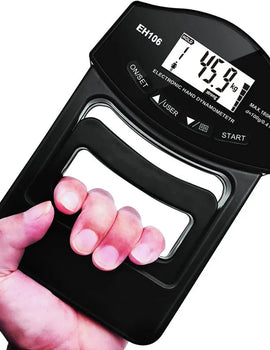 396Lbs/180Kg Digital Hand Dynamometer Grip Grip Strength Tester with LCD Screen for Forearm Training Finger Power Weightlifting