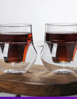 120/130ml Double-layer Glass Cup Hanging Ear Espresso Coffee Cup Anti-scalding Milk Party Brandy Wine Teacup Clear Mug
