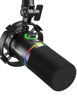 XLR\USB Dynamic Microphone For Gaming Recording Streaming Youtube Metal Mic With Software Tap-to-Mute Gain Knob PD200X