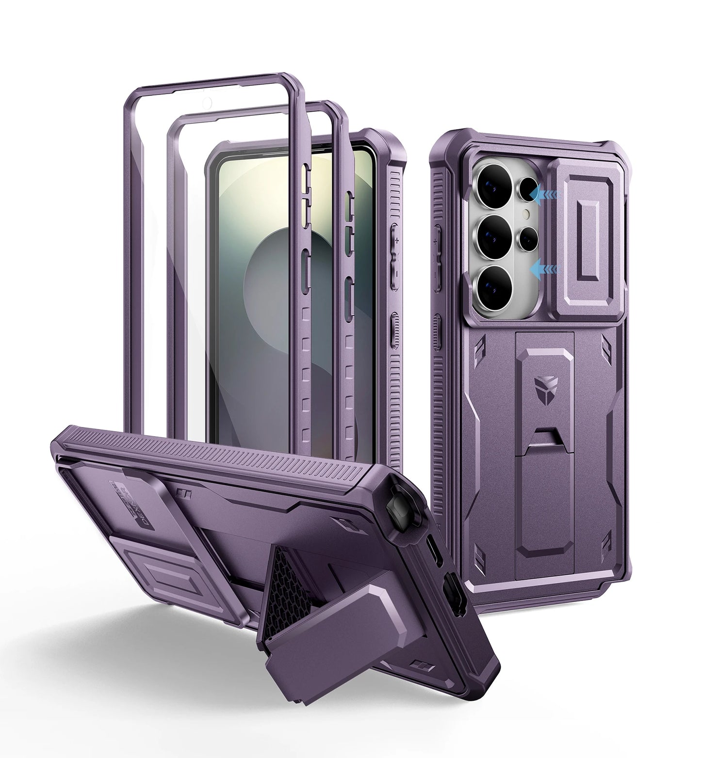 For Samsung Galaxy S26/S26 Plus/S26 Ultra 2026Case Full Body Shockproof Camera Cover &Built-in Screen Protector Kickstand