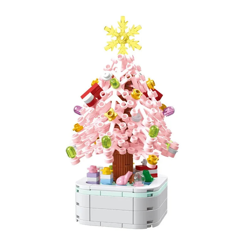 211pcs Creative Series Christmas Tree DIY Building Blocks, Educational Learning Science Bricks Halloween Gifts Toys for