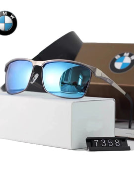 BWM Luxury Polarized Sunglasses Men UV Anti-Glare Driving Cycling Fishing Outdoor Beach Hiking Sunglasses Mirror Color Film 58