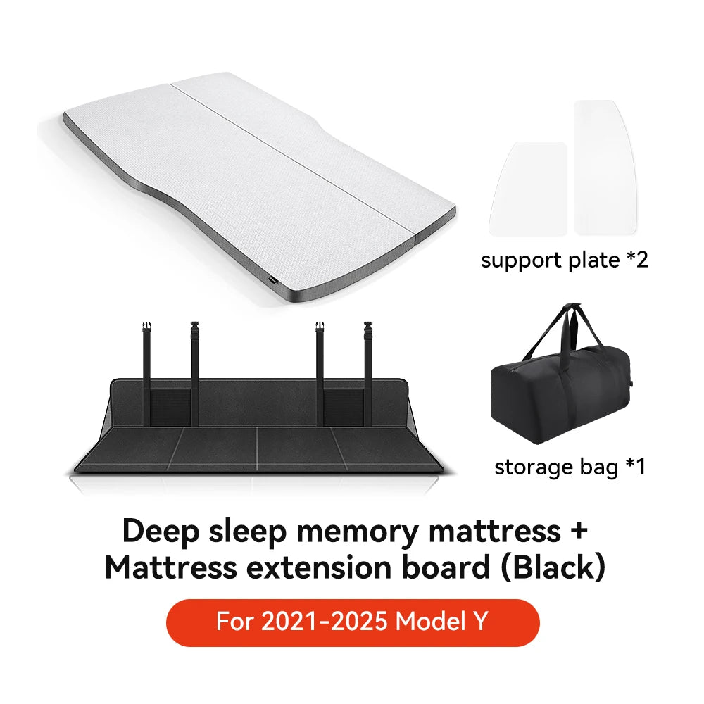 Camping Mattress for Tesla Model Y Juniper 2021 2026 Memory Sponge Car Travel Bed Portable Camping Mattress