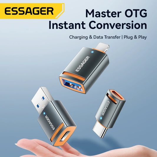 USB 3.0 OTG Adapter (Type-C / USB-A / Micro / Lightning Converter)