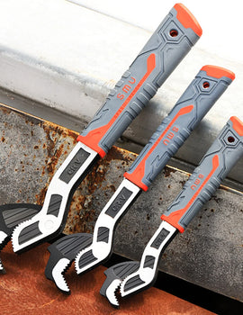 6/8/10/12 inch Self locking Wrenchs with Teeth Universal Plumber Wrench Power Grip Suitable for Various Repair Jobs tools