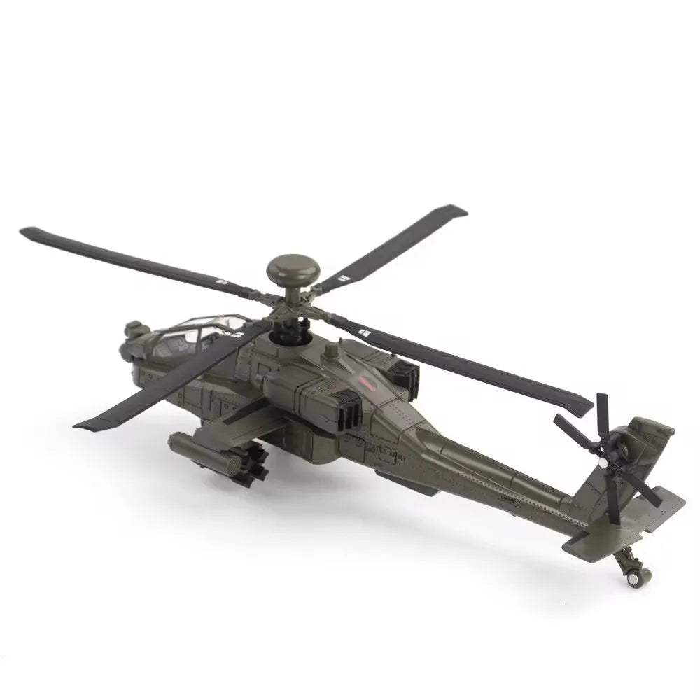 1:32 AH-64 Apache Helicopter Diecast Model Toy