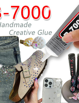 Glue, mobile phone screen glue, suitable for jewellery, house building models, dried flowers, wooden frames, fabrics, cardboard, woolen materials, universal crafts creative soft glue, anti-clogging design , 110ml