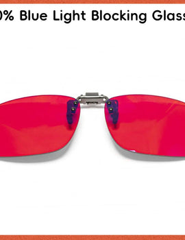 Clip 100% Blue Light Blocking glasses Red Lens ,Orange Lens Anti fatigue Detachable Lens Gaming Glasses Computer Eyeglasses