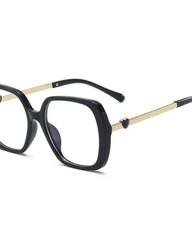 Big Size Woman Eyeglasses Ultra light TR90 White Eyewear Square Full Frame Optical Prescription Frames