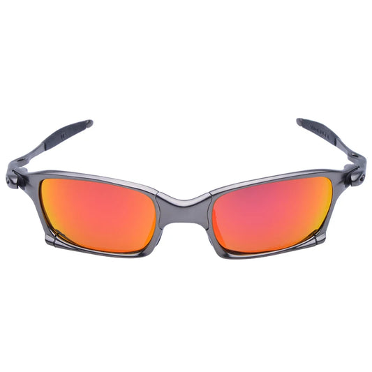 Polarized UV400 MTB Cycling Sunglasses – Black Metal Frame Riding Fishing Eyewear