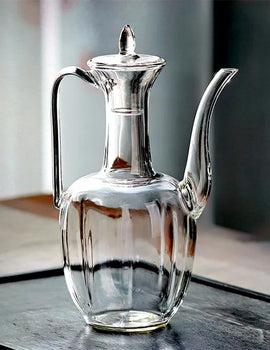 500ml Imitation Song High Borosilicate Glass Teapot Heat Resistance Tea Brewing Glass Tea Pot Traditional Kung Fu Tea Set