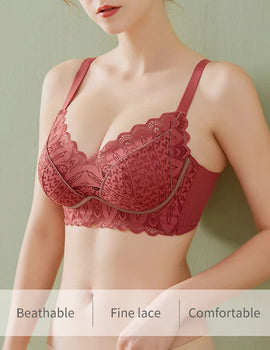 Women’s Push-Up Wire-Free Bra – Comfortable Adjustable Straps Bralette