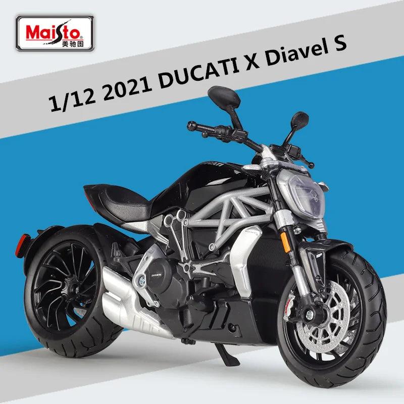 Diecast Ducati XDiavel S 2021 Cruiser Motorcycle Model 1 to 12 Scale