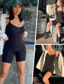 Seamless Bodysuit Shapewear Women Tank Top Tummy Control Full Body Shaper Anti Chafing Shorts Slimming Waist Trainer Butt Lifter