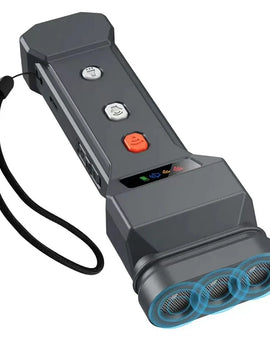 3 Ultrasonic Dog Repeller Anti Bark Dog Attacks Deterrent Devices Rechargeable Pet Stop-Barking Training With LED Flashlight