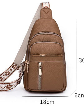 Women Chest Bags High Quality Leather Female Cross body Bag Designer Brand Shoulder Bags Luxury Storage