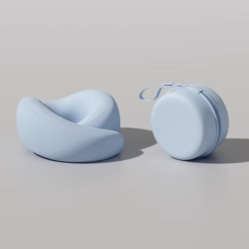U-Shaped Neck Pillow Neck Support Slow Rebound Adjustable Travel Neck Pillow Washable Memory Foam Sleep Nap Pillows Travel Use