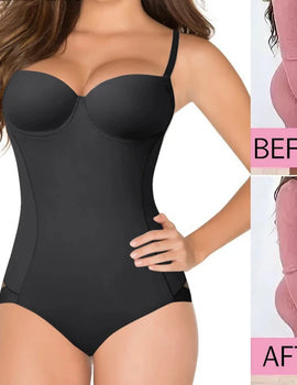 Women Shapewear Bodysuits Waist Trainer Vest Slim Full Body Shaper Built-In Bra Camisole Tops Tummy Control Slimming Underwear
