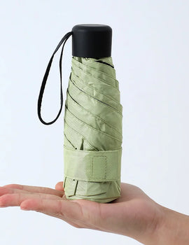 Ultralight Mini Pocket Women's Small Windproof Folding Umbrella Travel Compact Rain Men's Umbrella Sunscreen Umbrella Outdoor Um