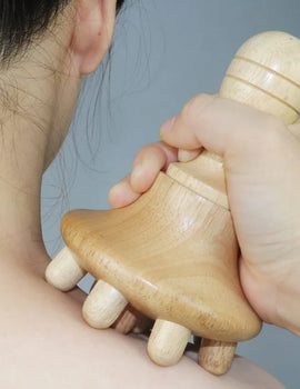 Wood Therapy Massage Tool Lymphatic Drainage Massager Anti Cellulite Fascia Massage Roller for Full Body Muscle Pain Relief