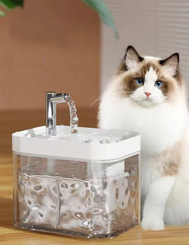1500ML Automatic Pet Fountain - Fresh and Filtered Water Pet Drinking Dispenser Drinker for Cats Puppies - Ideal for Indoor Use