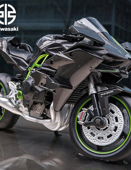 1/12 Kawasaki H2R Ninja Die Cast Motorcycle Model Toy Vehicle Collection Autobike Shork-Absorber Off Road Autocycle Toys Car