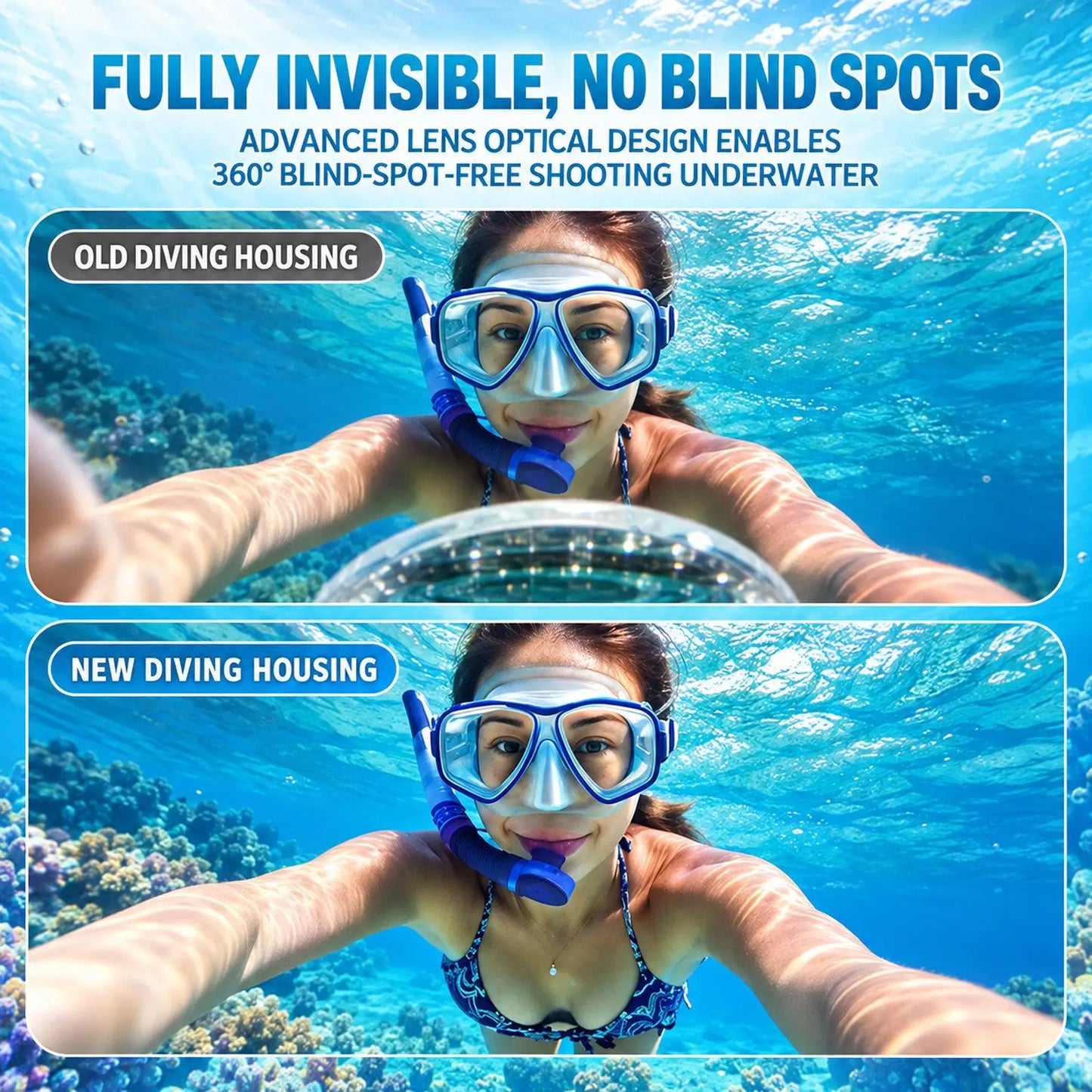 60 Metre Invisible Waterproof Diving Case for DJI Osmo 360 and Osmo 360 II