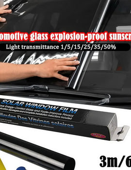 5/15/25/35/50% VLT Reflective Silver Glass Film Heat Blocking Vinyl Roll Stickers for Home Car Self Adhesive Privacy Window Tint