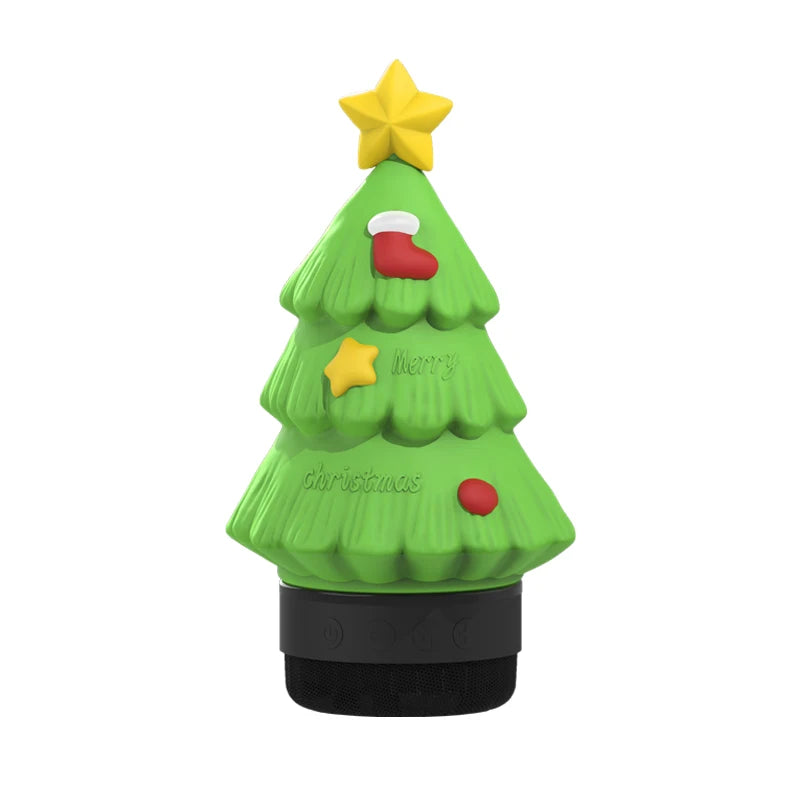 Christmas Eve Light Mini High Fidelity Bluetooth 5.3 Speaker TWS Connection Stereo Rechargeable LED Desk Lamp Christmas Gift