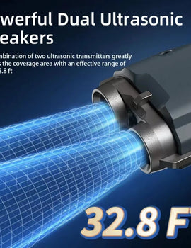 2 In 1 Training & Anti Barking Device Ultrasonic Dog Repeller With Flashlight Stop Attack Rechargeable Anti Dog Bark Deterrent