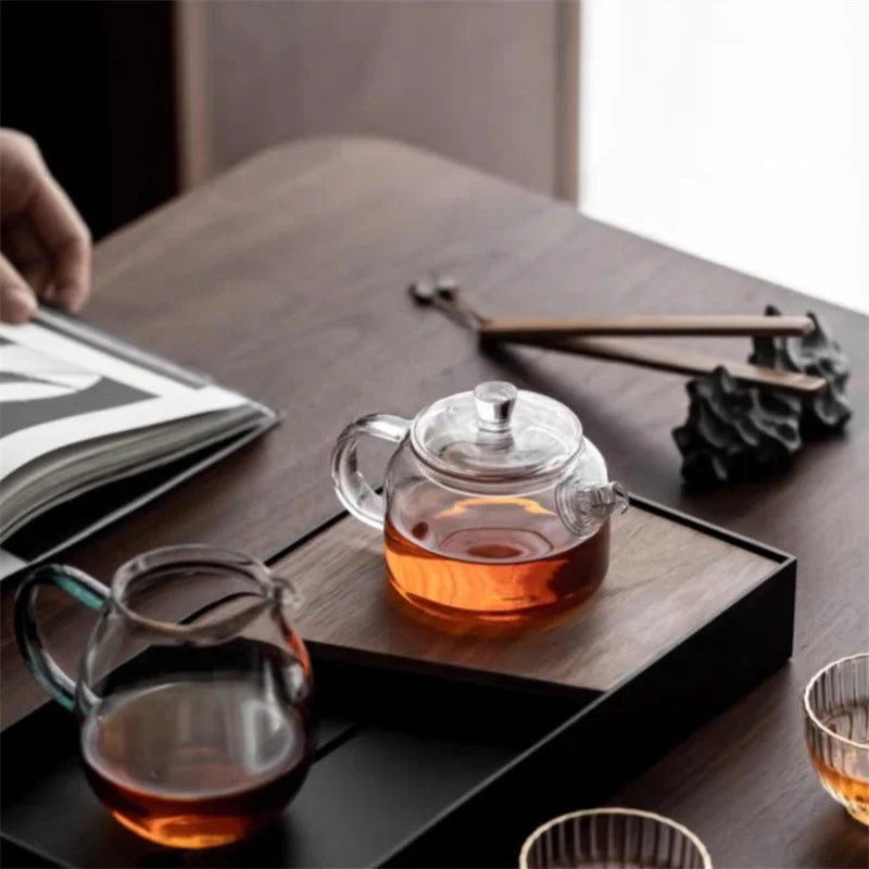 200ml Transparent Glass Teapot with Filter