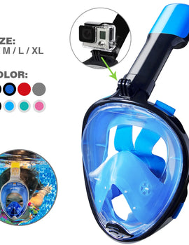 Professional Snorkeling Diving Mask Underwater Scuba Full Face Snorkel Mask Anti Fog Goggles for Adult Swimming Equipment