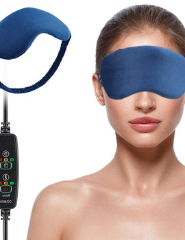 Infrared Hot Compress Eye Massager Relief Fatigue Reduce Dark Circles Eye Bags Timing Sleep Shading Electric Heating Eye Mask