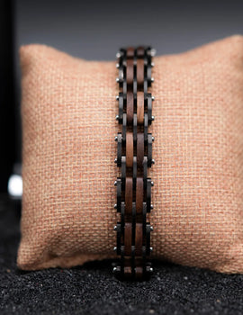 Fashion Bracelet for Metal Stainless Steel Wood Strap Jewelry Bracelets