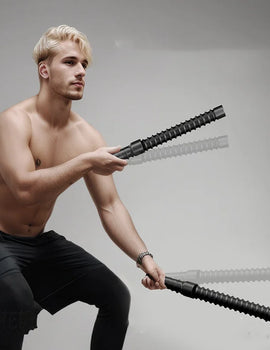 2pcs Fitness Strength Training Fitness Throwing Rope Physical Spring Elastic Crude Training Battle Rope Exercise Gym Equipment