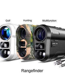 Golf Laser Rangefinder 600M/1000M Telescope with Flag-Lock Slope Pin Distance Meter for 1000M Camouflage Hunting Monocular
