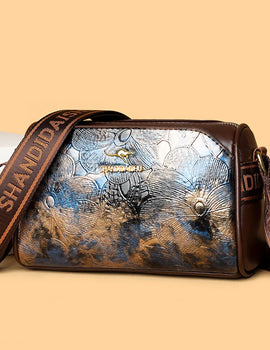 Handbags Vintage Soft Leather Tote Bags Multi Pocket Shoulder Messenger Bags High quality Shoulder Bag